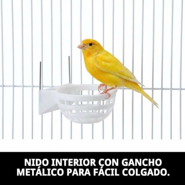 nido interior c/gancho metalico