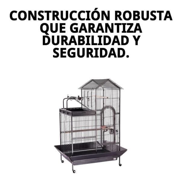 jaula guacamayo 93 x 69 x 160 cm.