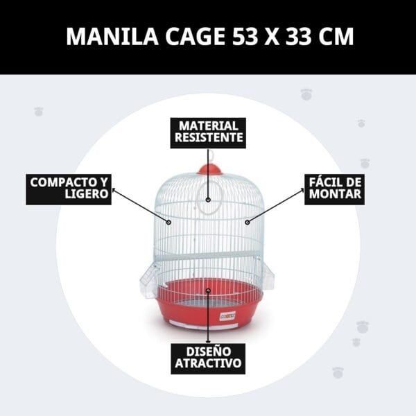 jaula manila 53 x 33 cm.