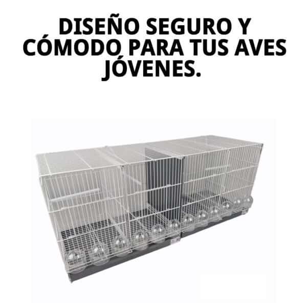 jaulon de cria 1 metro blanca