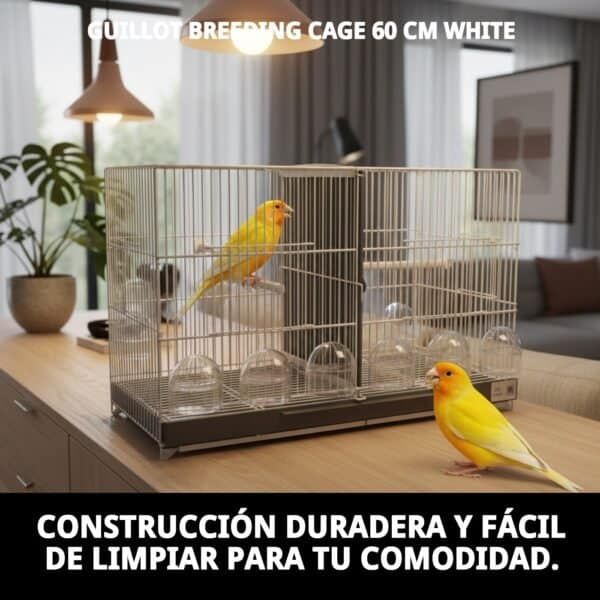jaulon de cria guillot 60 cm blanca