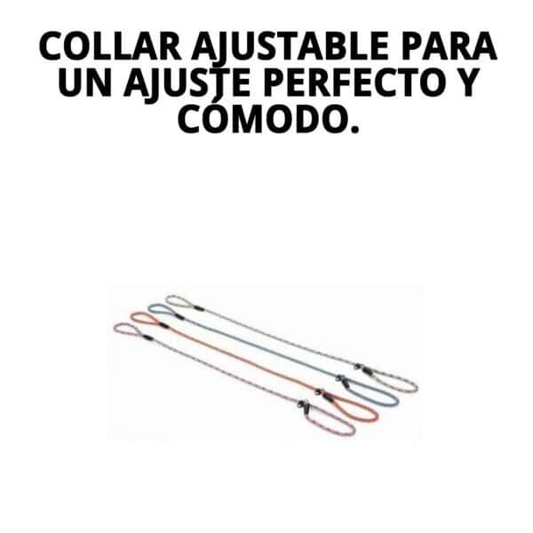collar y ramal nylon adiestra 120 x 0,80cm