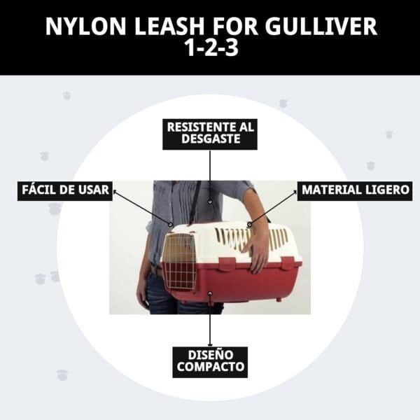 correa de nylon para transportín gulliver 1, 2 y 3 | accesorio original y resistente