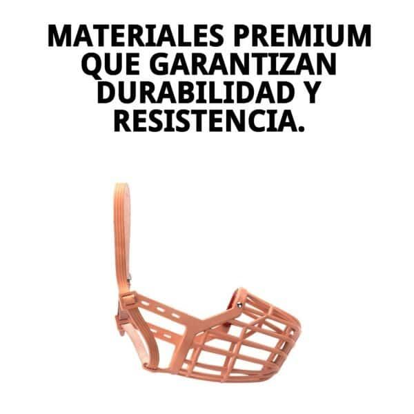 bozal cesta cuero y plastic n7