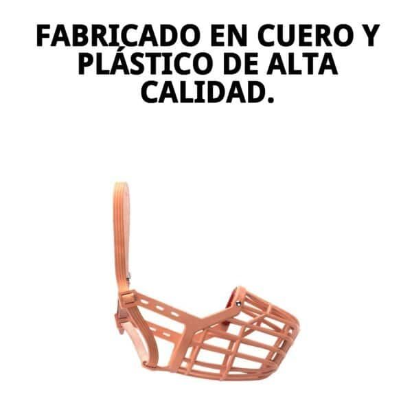 bozal cesta cuero y plastic n8