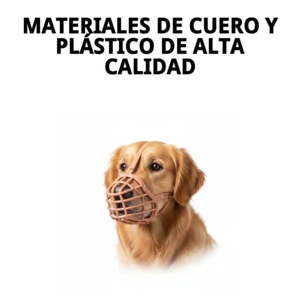 bozal cesta cuero y plastic n9