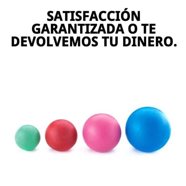 pelota caucho maciza mediana 6.5 cm