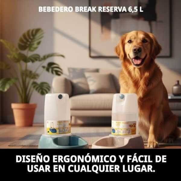 Bebedero automatizado para perros, ideal para mascotas. Fácil de usar y con diseño ergonómico.