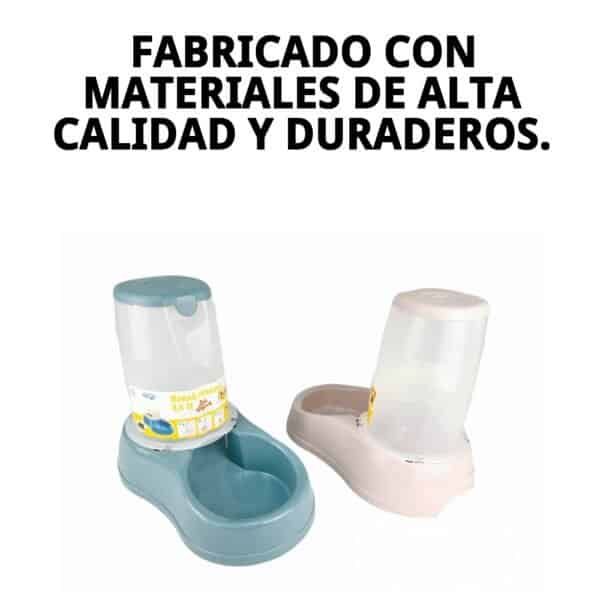 Comedero de mascotas de 3,5 litros, ideal para perros y gatos, fabricado con materiales de alta calidad y duraderos.