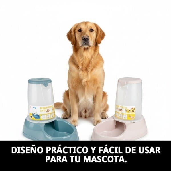 Comedero de perro de 3,5 litros, práctico y fácil de usar, ideal para mascotas en TodoMASKOTAS.