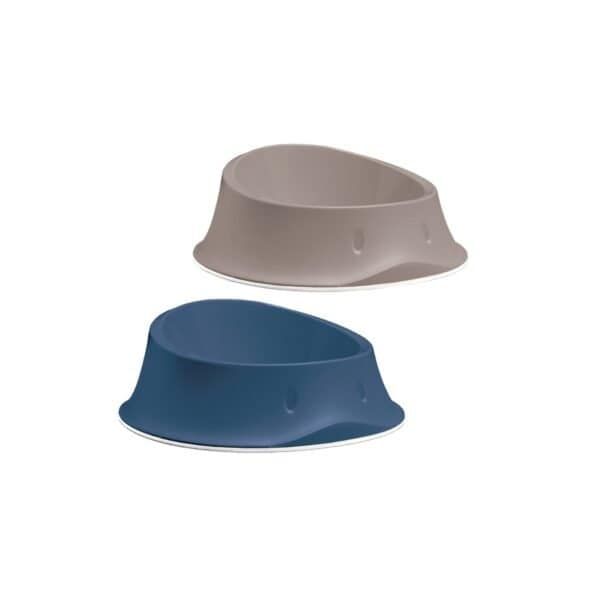 Comedero para mascotas de 1 litro, resistente y elegante, ideal para perros o gatos.