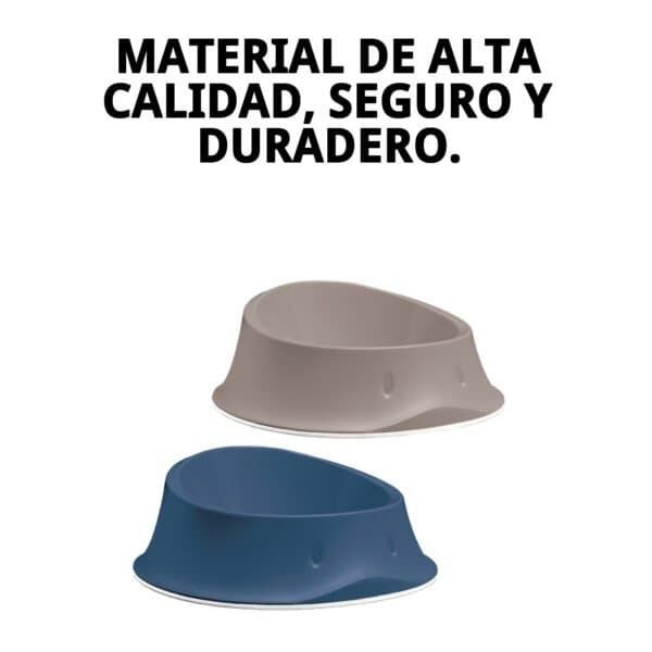 Comedero para mascotas de 1 litro, elegante y de alta calidad, perfecto para comida o agua.