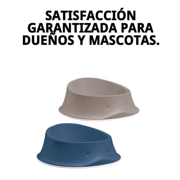 Comedero para mascotas de 1 litro, diseño elegante y duradero, ideal para comida o agua.