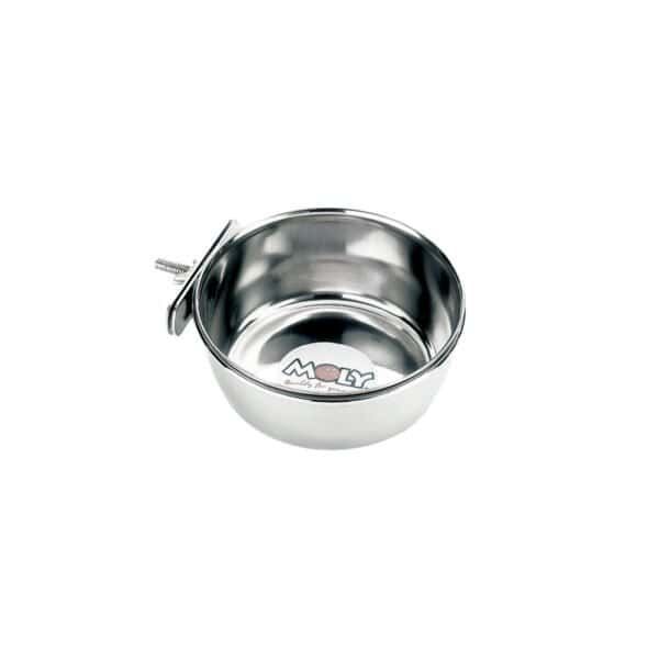 Comedero multiusos de acero inoxidable, ajustable y fácil de limpiar para mascotas.