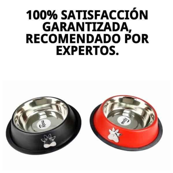 Tazón acero anti-desgaste 18cm, resistente y fácil de limpiar para mascotas.