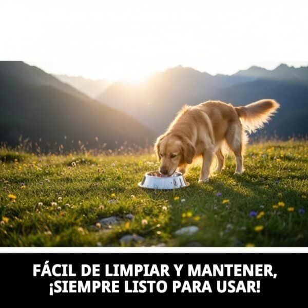 Comedero de acero anti-desbaste, 16 cm, 0.55L ideal para mascotas. Duradero y fácil de limpiar.