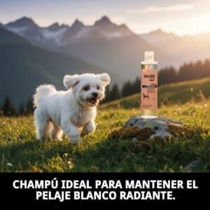 Champú para pelaje blanco y brillante mascotas en TodoMASKOTAS.