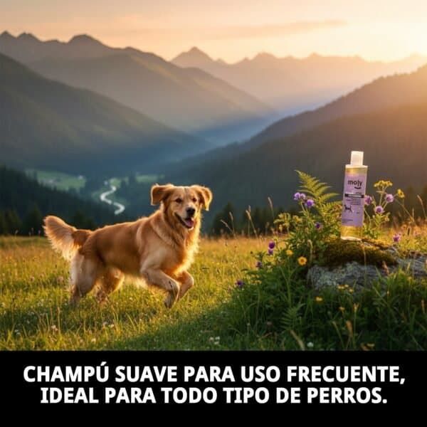 Suave, limpio, uso frecuente, para todo tipo de perros.