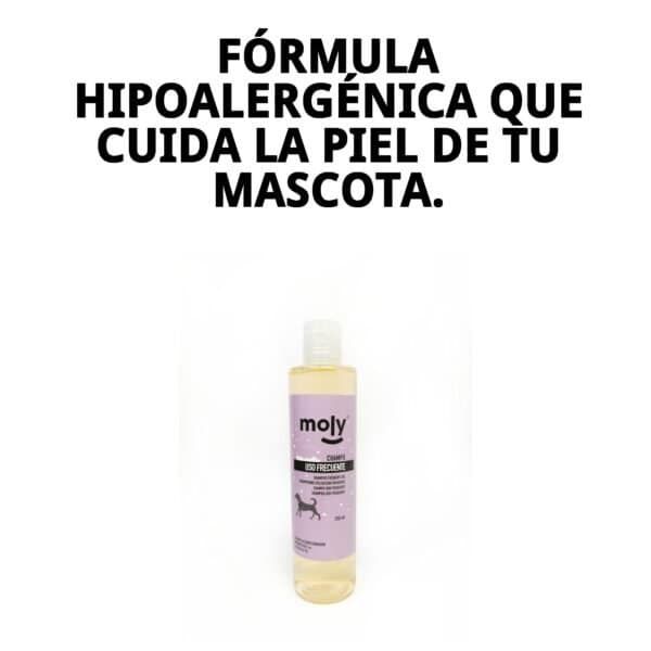Champú suave para perros, limpieza diaria, hipoalergénico, para todo tipo de pieles.