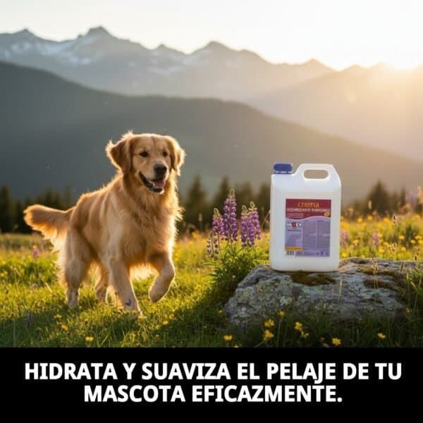Crema suavizante para mascotas, cuidado del pelo largo y enredado, hidratante y efectivo.