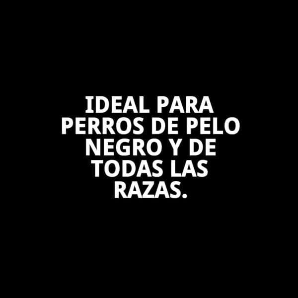 Cepillo perro pelo negro brillo vitalidad.