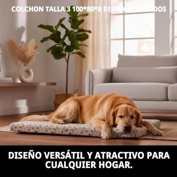 Colchón para mascotas diseño divertido y cómodo.