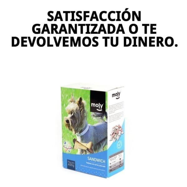 Deliciosa galleta sandwich rellena, crujiente y sabrosa para perros de todas las razas.