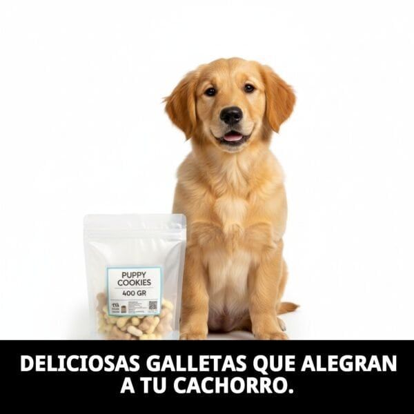 Galletas para cachorro 400 g Moly | Snack nutritivo y suave para cachorros.