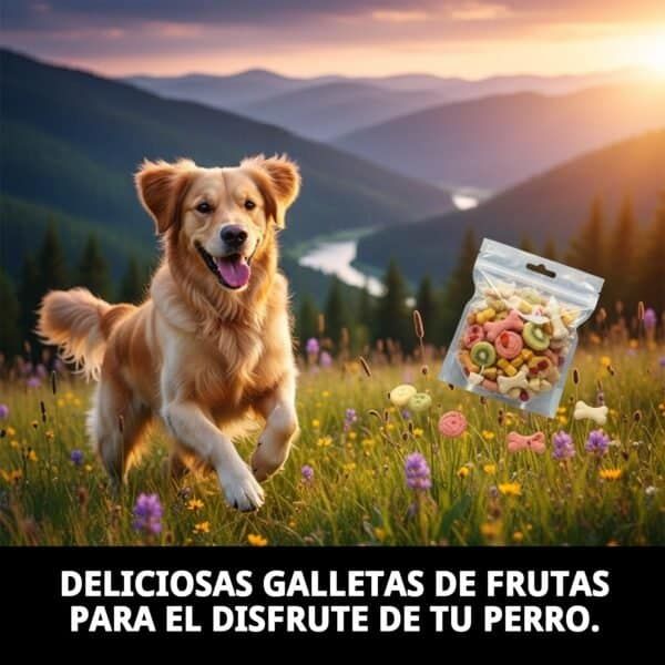 Galletas saludable con frutas naturales para perros en Macedonia 200g.