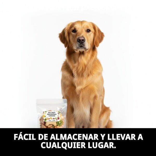 Galletas mix fruta para perros de 200 g, snack saludable y natural.
