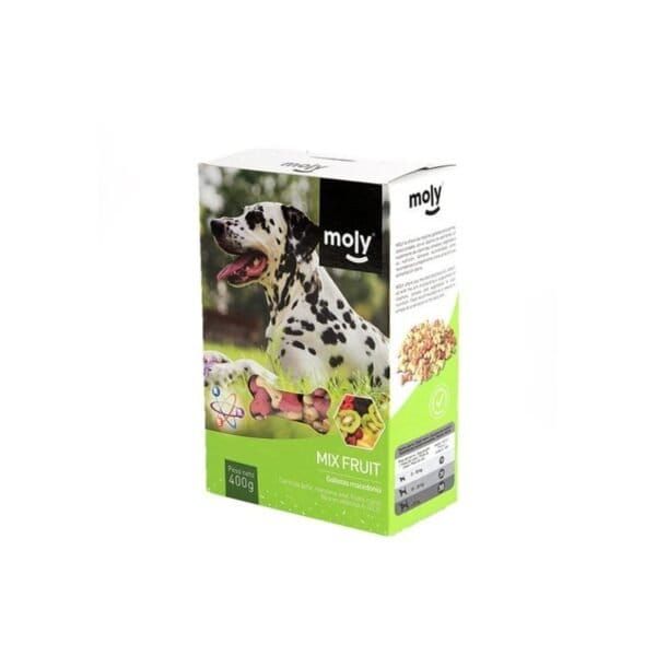Galletas naturales de frutas Macedonia para perros, 400 g de snack saludable y natural para mascotas.