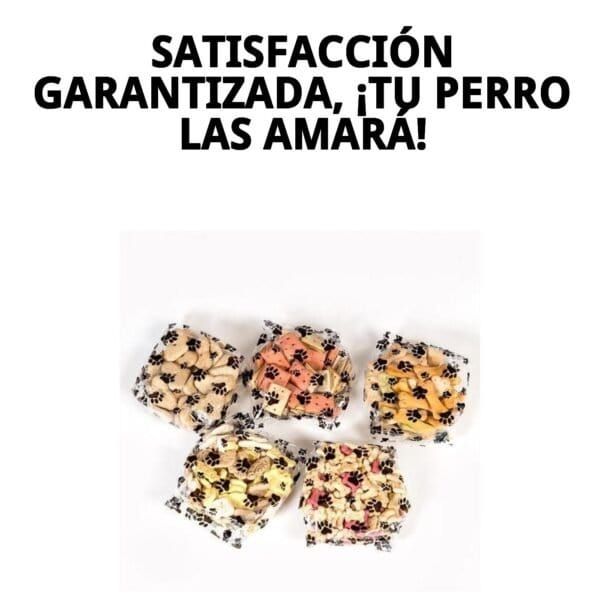 Galletas sandwich para perros con relleno cremoso y sabor irresistible. Snack crujiente y sabroso para mascotas.