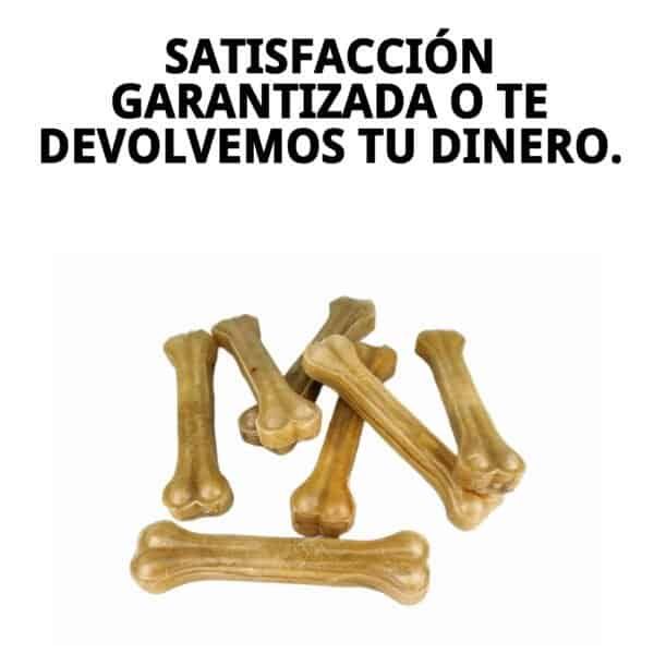 Huesos naturales prensados de 16 cm en bolsa de 22 unidades, ideales para perros, snack saludable y entretenido.