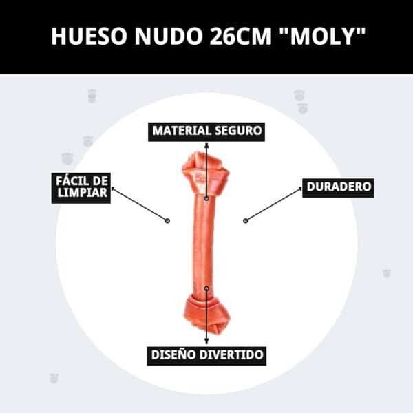 Hueso para perros medianos grandes, 26 cm, resistente y natural.