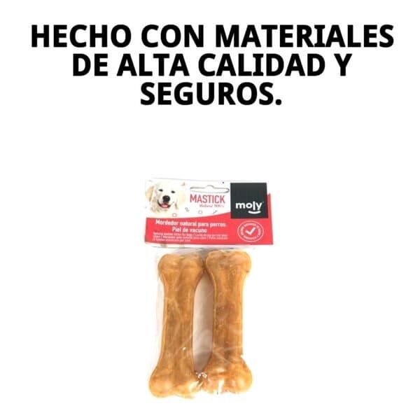 Hueso prensado 11 cm para perros pequeños y medianos, snack de alta calidad y seguridad.