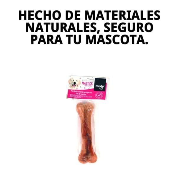 Hueso prensado de 16 cm, snack duradero y natural para perros de tamaño medio. Perfecto para entretener y cuidar a tu mascota.