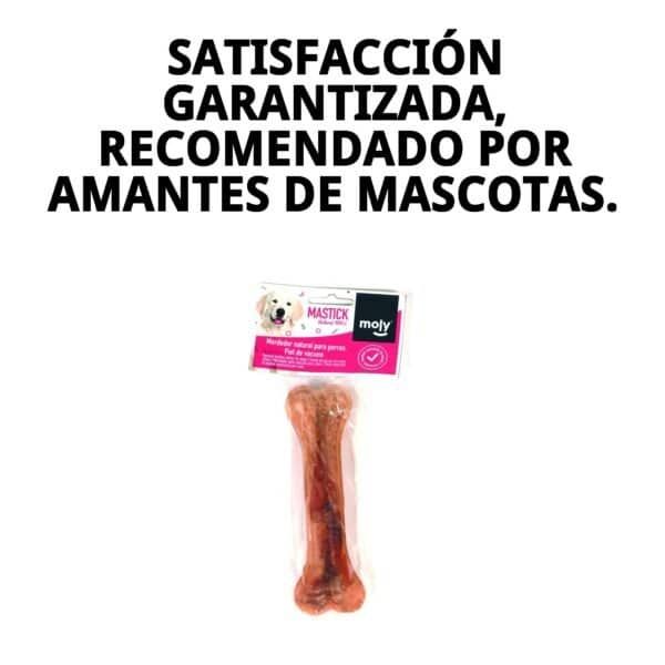 Hueso de mordida natural y duradero para perros medianos de 16 cm. Ideal para entretener y cuidar la dentadura de tu mascota.