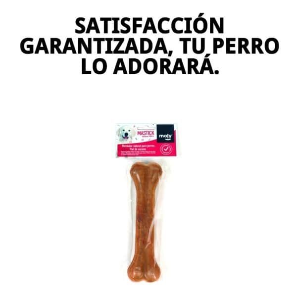 Hueso prensado natural para perros medianos y grandes, resistente y apto para mordidas duras.