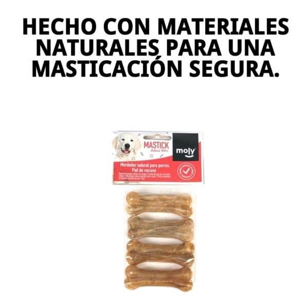 Hueso natural para perros pequeños, duradero y saludable, ideal para masticar.