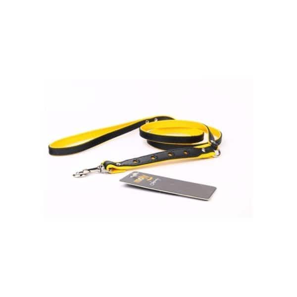 Correa de piel de lujo para perros de 130 cm, resistente y elegante. Perfecta para paseos y adiestramiento canino.