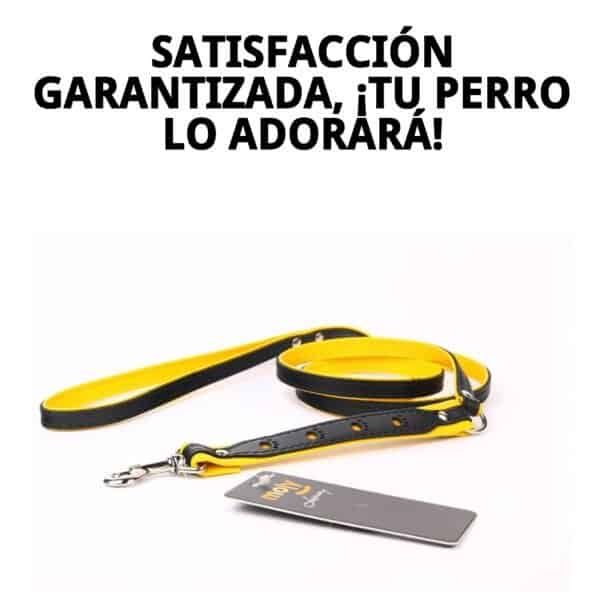 Correa para perros de piel de alta calidad, 130 cm, con diseño elegante y duradero.