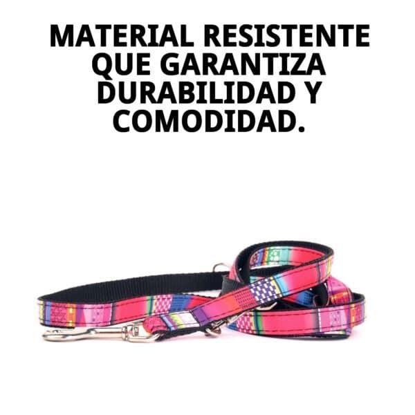 Correa perro Ramal Fantasia 220 cm, resistente y colorida para paseo y entrenamiento.