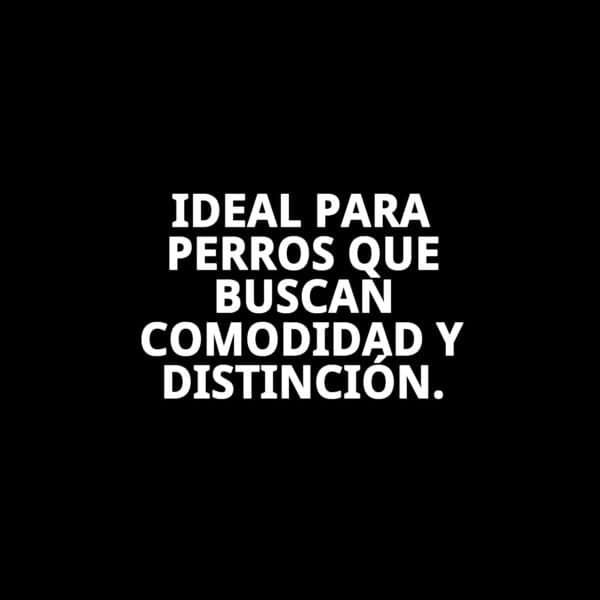 Collar de piel con cristales de 56 cm, elegante y sofisticado para perros. Calidad y estilo en todo momento.