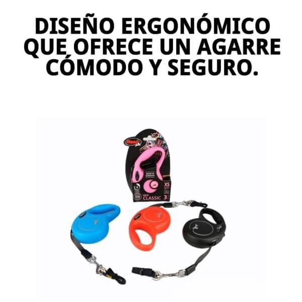 Correa para perros pequeña, extensible y práctica para control y libertad en paseos.