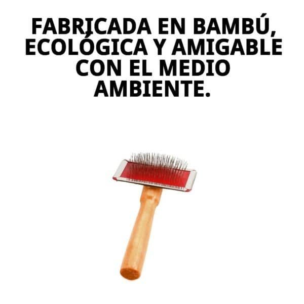 Cepillo de bambú ecológico y amigable con el medio ambiente en TodoMASKOTAS.