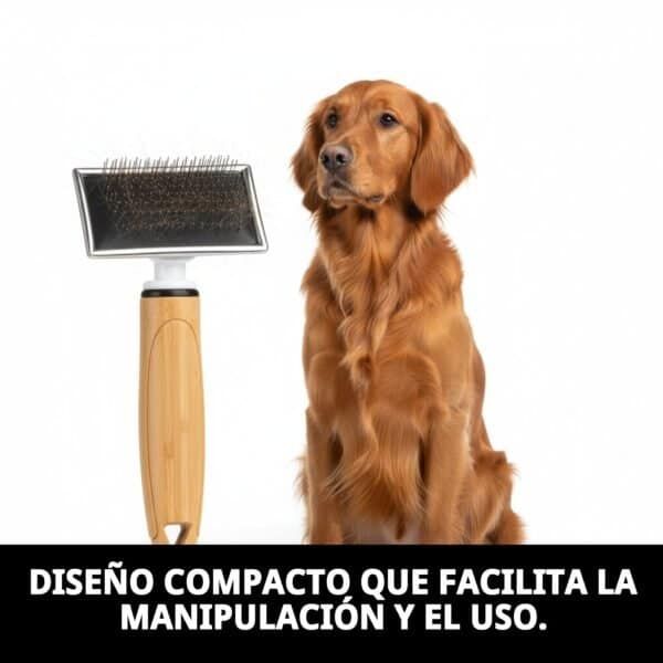 Cepillo metálico para perros y gatos pequeños, suave y preciso para cuidado animal.