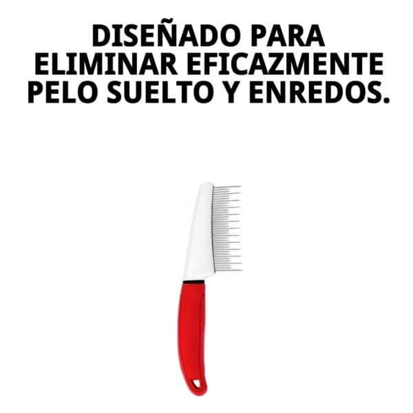 Peine profesional para reducir caída de pelo en perros y gatos.
