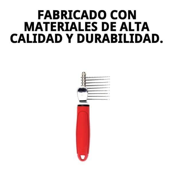 Peine para eliminar nudos y desenredar sin tirones, ideal para mascotas y cabello.