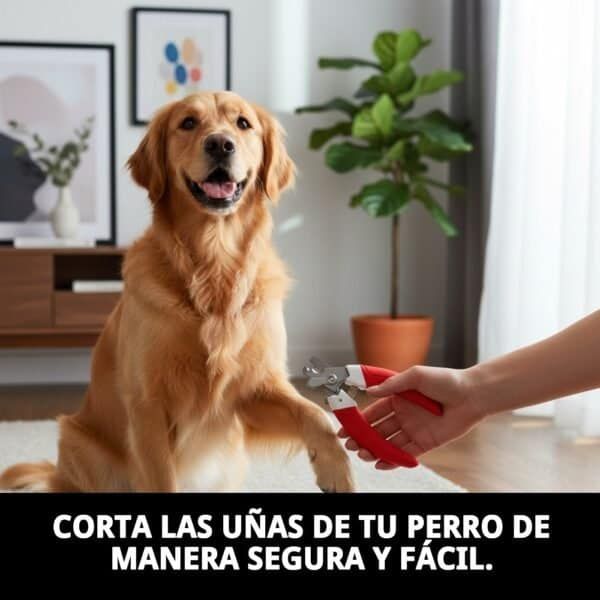 Cortauñas grande para perros, seguro y fácil con sistema de seguridad, ideal para mascotas grandes.