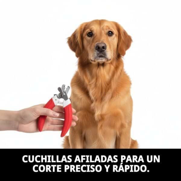 Tijeras para perros grandes y cuidados de uñas con sistema de seguridad. Corte preciso y seguro para tu mascota.